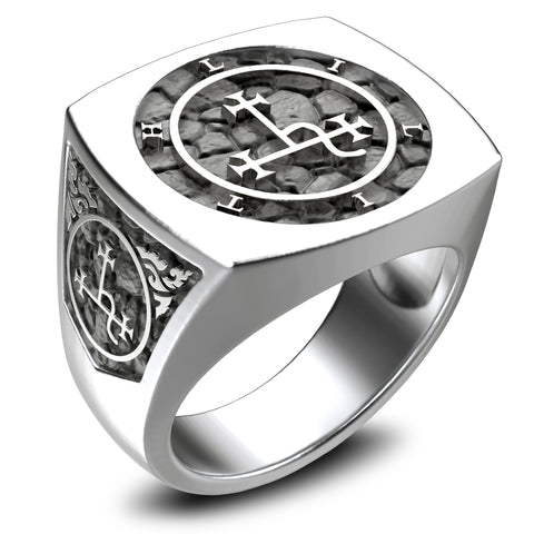 Lilith sigil ring, Seal Sigil of Lilith ring , 925 Sterling Silver Size 6-15