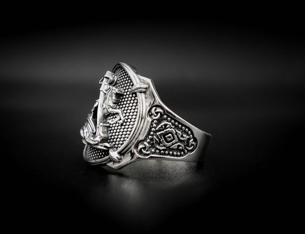 The Saint George Men's Ring 925 Sterling Silver Size 6-15