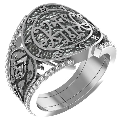 Seal Sigil of Marchosia Ring Lesser Key of Solomon Ring 925 Sterling Silver Size 6-15