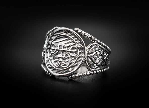 Seal of Zepar Sigil Demon Ring 925 Sterling Silver Size 6-15