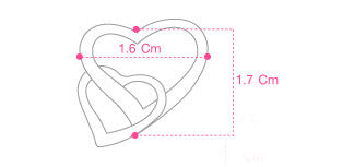 Heart Pendant - 925 Sterling Silver - Silver Pendant -  Rocker Gothic Woman Jewelry (P-003)