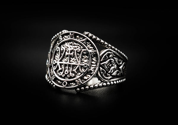 Seal Sigil of Marchosia Ring Lesser Key of Solomon Ring 925 Sterling Silver Size 6-15