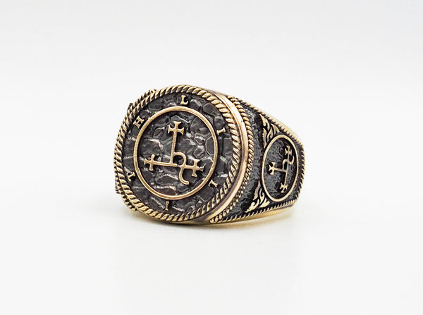Seal of Lilth Demon Ring Brass Jewelry Size 6-15