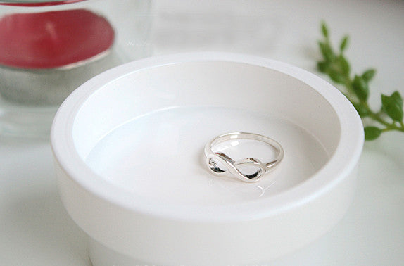 Infinity Rings - Free Engraving Inside Ring - custom engraved ring - Sisters Infinity ring - Forever Friends Ring (R-65)