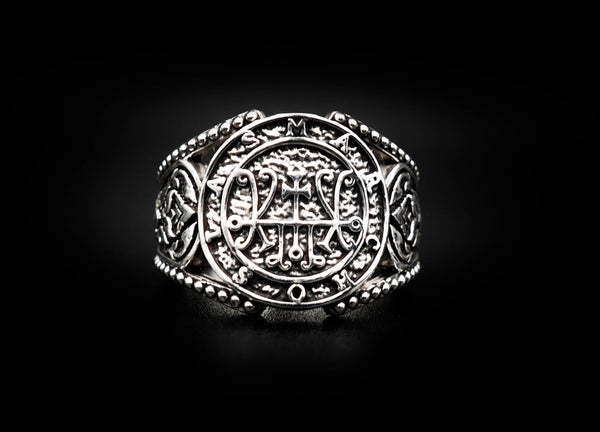 Seal Sigil of Marchosia Ring Lesser Key of Solomon Ring 925 Sterling Silver Size 6-15