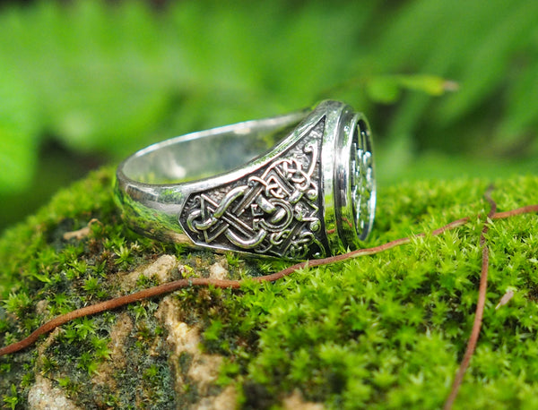 Bear Paw ring, Bear Paw Slavic Ring, Viking Ring 925 Sterling Silver Sz. 6-15