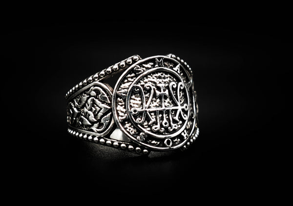 Seal Sigil of Marchosia Ring Lesser Key of Solomon Ring 925 Sterling Silver Size 6-15