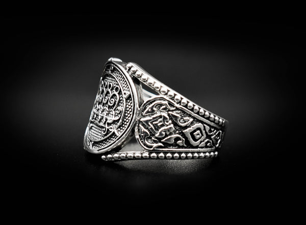 Seal of Paimon Sigil Ring 925 Sterling Silver Size 6-15