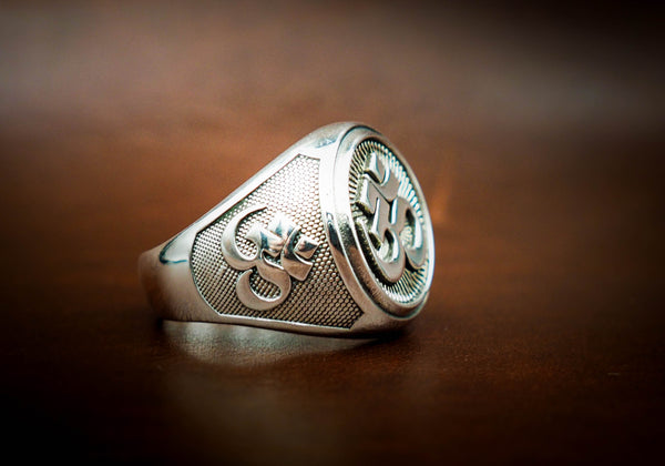 Ohm AUM Om Talisman Protective Amulet Rings for Mens 925 Sterling Silver Size 6-15