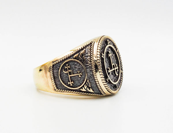 Seal of Lilth Demon Ring Brass Jewelry Size 6-15