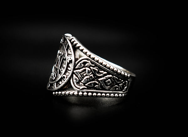Seal Sigil of Marchosia Ring Lesser Key of Solomon Ring 925 Sterling Silver Size 6-15