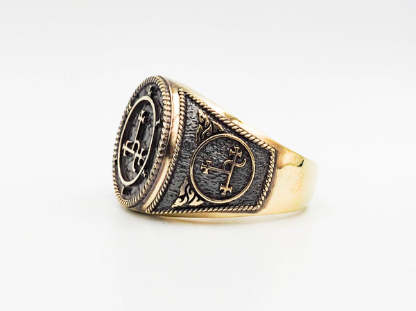Seal of Lilth Demon Ring Brass Jewelry Size 6-15