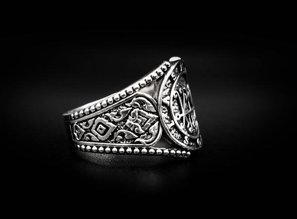 Seal Sigil of Marchosia Ring Lesser Key of Solomon Ring 925 Sterling Silver Size 6-15