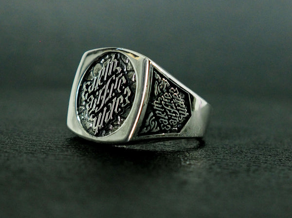 Illuminati Ring, Men's Ring, Agent Masonic Ring 925 Sterling Silver Size 6-15