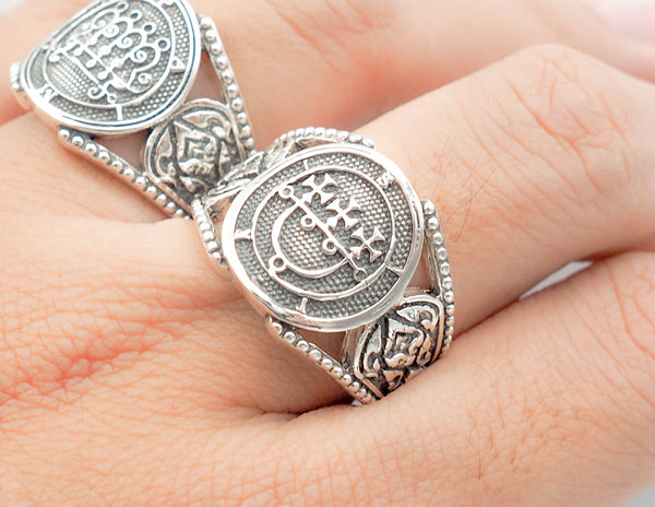Seal of Sitri Sigil Ring 925 Sterling Silver Size 6-15