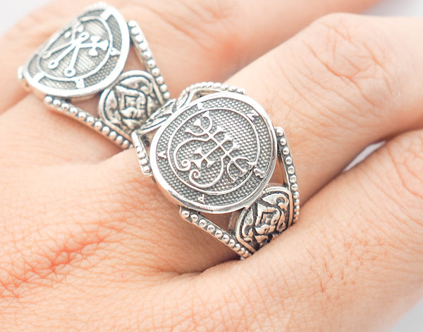 Seal of Zepar Sigil Demon Ring 925 Sterling Silver Size 6-15