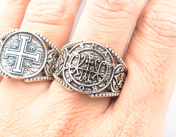 Seal Sigil of Marchosia Ring Lesser Key of Solomon Ring 925 Sterling Silver Size 6-15