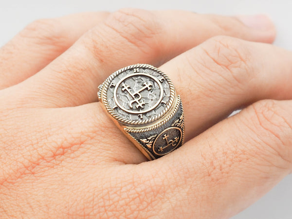 Seal of Lilth Demon Ring Brass Jewelry Size 6-15