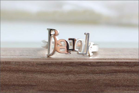 Name ring - Personalize ring name - ring name - Custom Name ring - 925 Sterling Silver - Birthday - Valentines Day  (R3D)