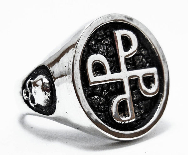 925 Sterling Silver Skull Ring Style Heavy Biker Rocker Men's Jewelry