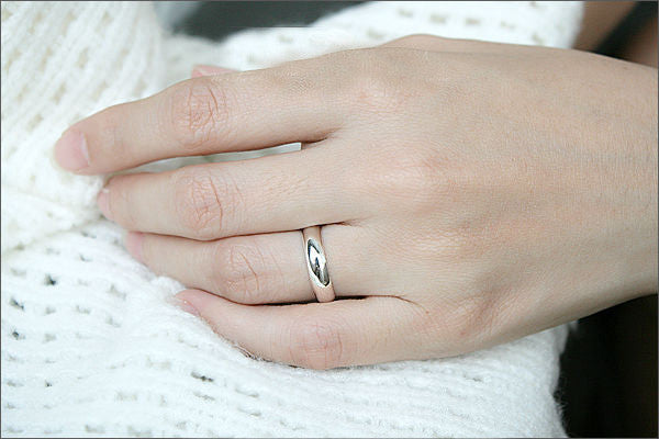 Finger Print Sterling Silver Ring - Fingerprint wedding ring - fingerprint engraved in sterling silver - finger print ring 4mm, 6mm