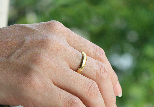 Personalized Ring - Ring 4 mm wide - 925 Sterling Silver with 24k Gold Plate 3-5 micron Stamped Ring, Promise Ring, Engraved ring (RG-03)